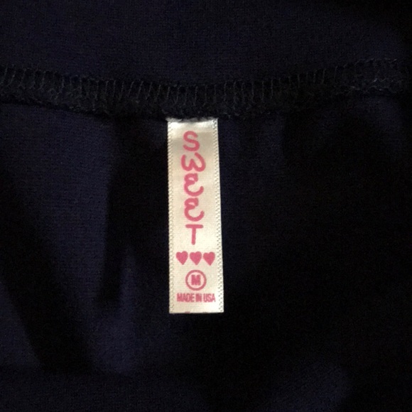 Navy Blue Pencil Skirt - Picture 6 of 7